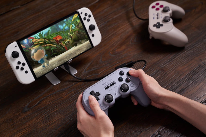 8BitDo Pro 2 Wired Controller for Switch, Windows, Android and Raspberry Pi(Gray Edition) Gray Edition