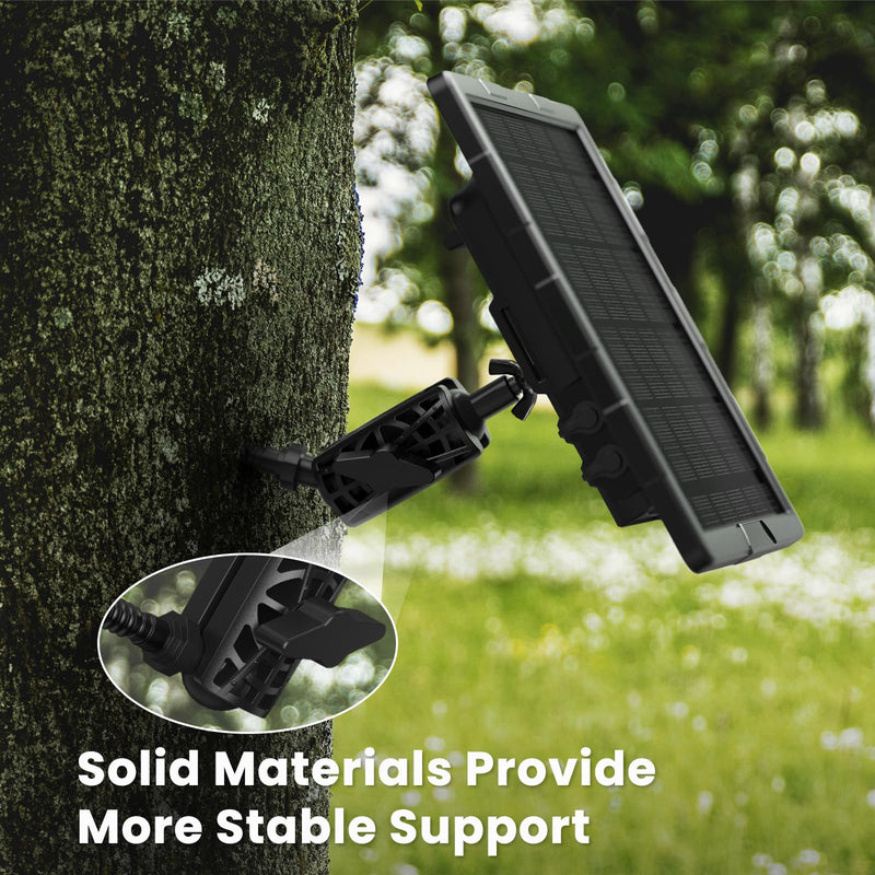 Adjustable Trail Camera Tree Mount: Game Camera Outdoor Mounting Bracket Holder with Double 360° Swivel Tilt Ball Joints, 1 Pack