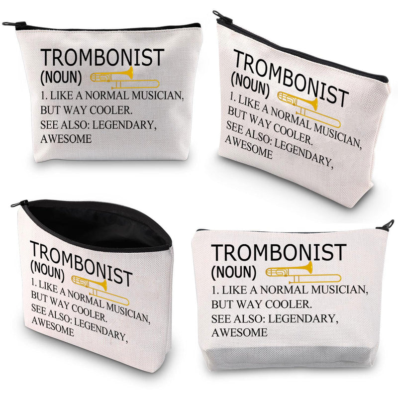 BDPWSS Trombone Player Gift Trombonist Makeup Bag Trombone Musician Gift Music Instrument Gift Orchestra Music Lover Gift (Trombonist noun) Trombonist noun