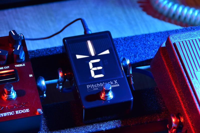 Korg Pitchblack X Chromatic Guitar Pedal Tuner w/ Four Display Modes and High Visibility Display (PBX) PBX