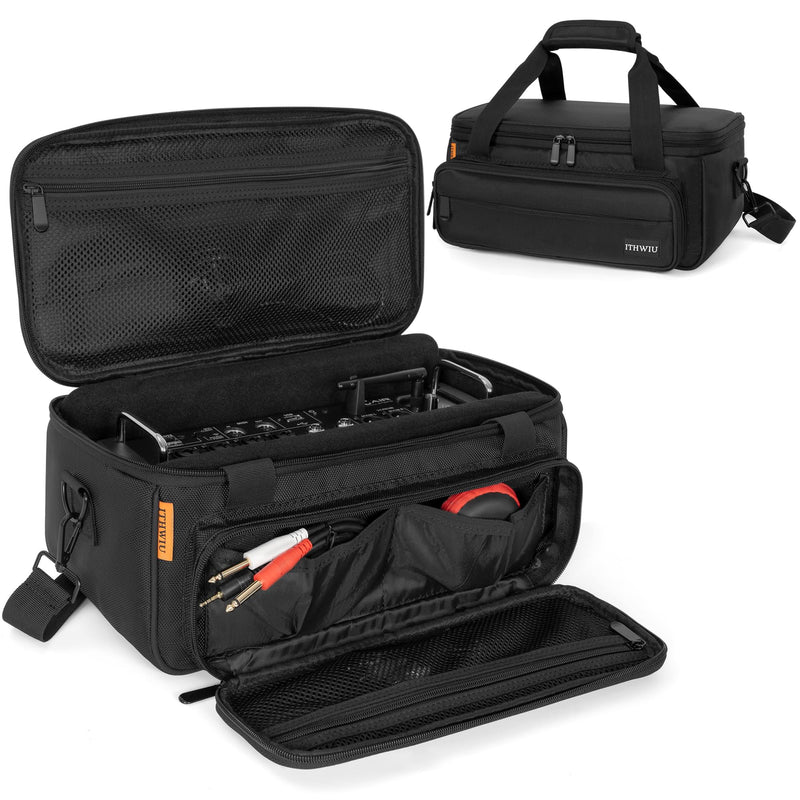 Padded Mixer Carry Bag Fits Behringer X-AIR Series Mixers（ XR12，XR16，XR18）, L 14.6" x W 7.5" x H 6.7" Black