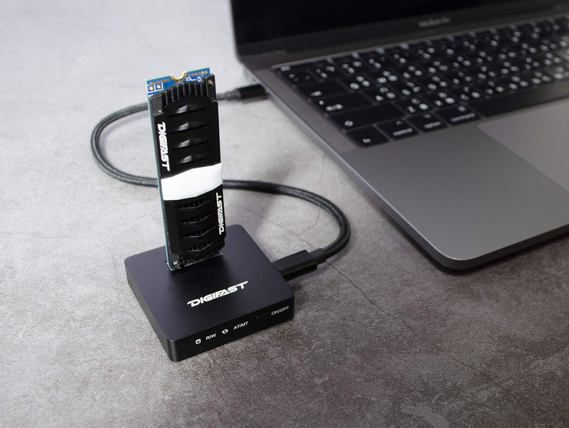 M.2 NVMe SSD Docking Base, USB3.2 GEN2 Type-C (10 Gbps), Lightweight, Portable Design - Black Black-DX2