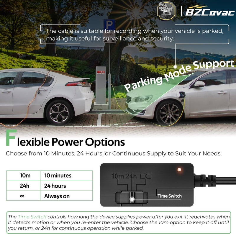 [AUSTRALIA] - Constant Power Cable for Garmin Dash Cam, OBD-II Port Adapter with Dual USB for Car Charging, Supports Multiple Parking Modes 