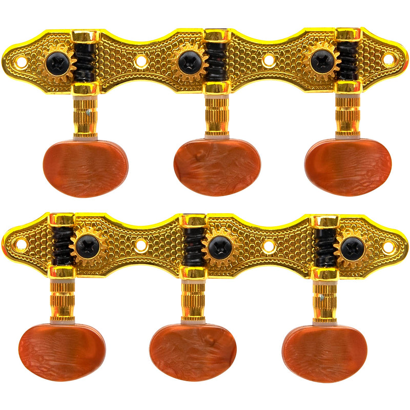 [AUSTRALIA] - Classical Guitar Tuners Machine Heads Tuning Keys String Pegs 3L 3R 1:14 Compatible with Classical Guitar 