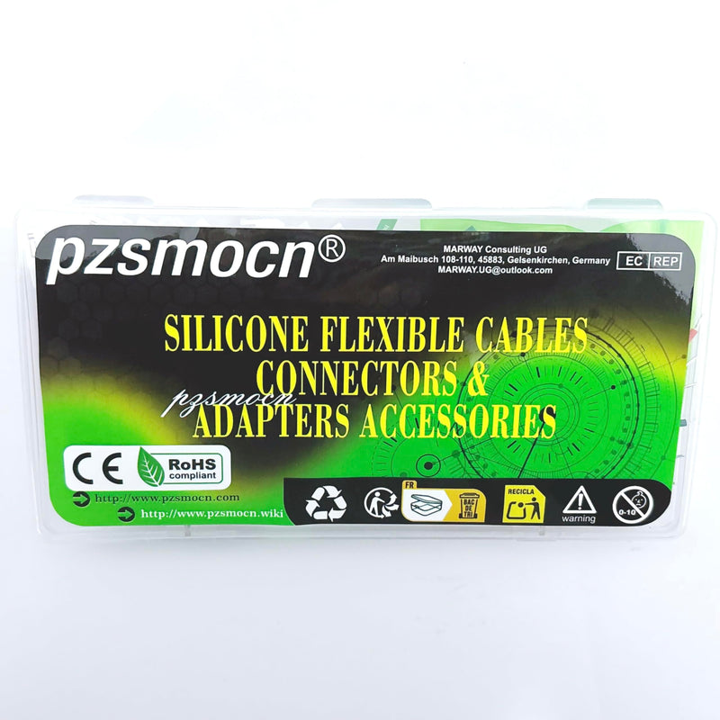 [AUSTRALIA] - Silicone Flexible Jumper Wires Breadboard 24AWG 20cm Long 10 Sets / 60 Pcs for Dupont 2.54 mm Pitch Connector 4-Pin Black Female-Female Header Solderless Electronic Adapter Ribbon Cable Female to Female 