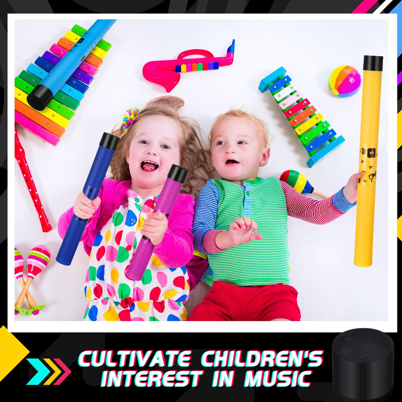 8 Pcs Octavator Tube Caps Percussion Tubes Caps to Lower The Octave Music Accessories Childhood Instruments for Classroom Time Rhythm Music