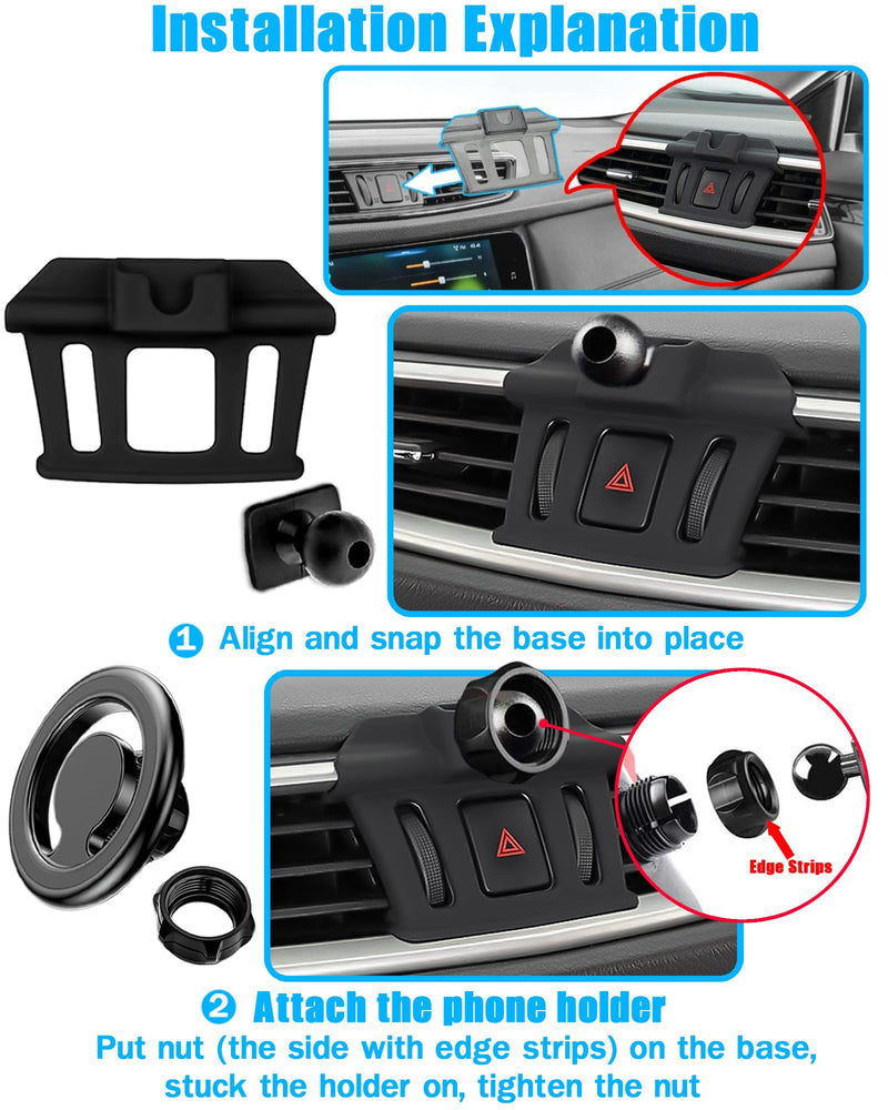 Car Phone Mount, Air Vent Magsafe Holder for Nissan Rogue 2014-2020 | Adjustable Magnetic Navigation Bracket Stand, for iPhone 17 16 15 14 13 12 Pro Max Plus Mini, Magsafe Case, All Smartphone Rogue(Mag-Safe)