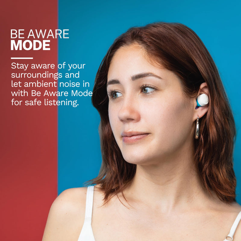 JLab Go Pop+, True Wireless Earbuds, Bluetooth 5, Dual Connect, IPX4, App Support, Confetti Pop+