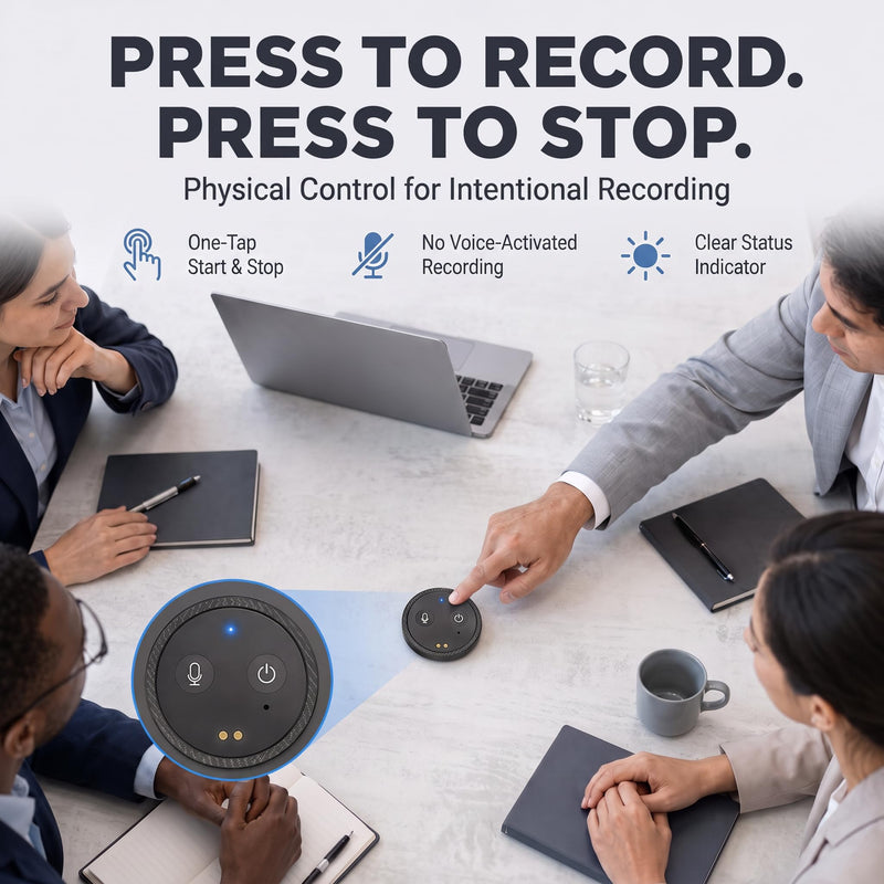 AI Voice Recorder with Transcribe & Summarize for Calls, Meetings & Study | AI Note Taker for Professionals & Teams, 100+ Languages, 360° Magnetic Phone Stand, 1TB Cloud Multi-Device Sync Space Gray