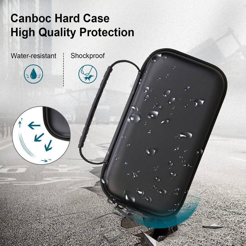 Canboc Carrying Case for NIIMBOT B21 B1 Inkless Label Maker, Portable Mini Bluetooth Thermal Label Printer Storage Bag fit Label Paper, Cable, Black (Case Only)