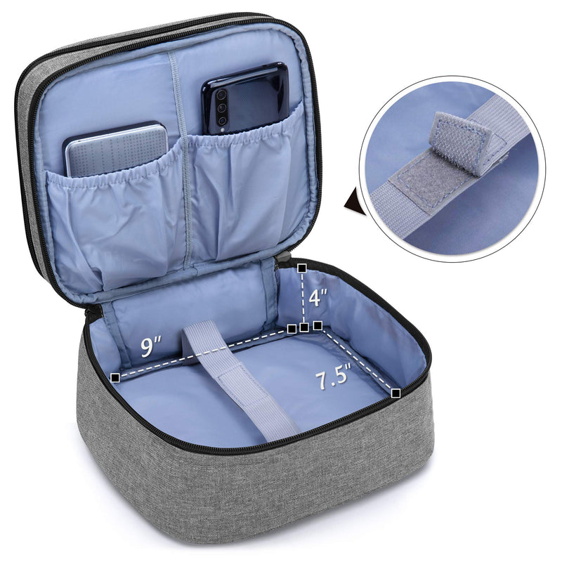 Luxja Carrying Bag for DR.J Mini Projector, Portable Case for DR.J Projector and Accessories, Gray