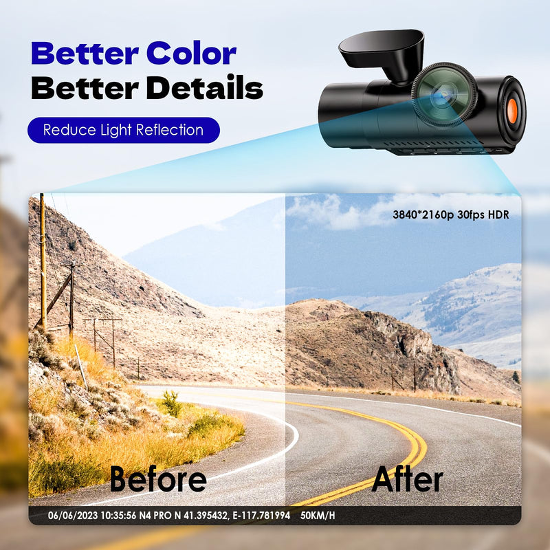 CPL Filter Circular Polarizing Filter，Lens Protection for Vantrue E1, E2, E3, E1 Lite, S1 Pro, N4 Pro,N5 Dash Cam