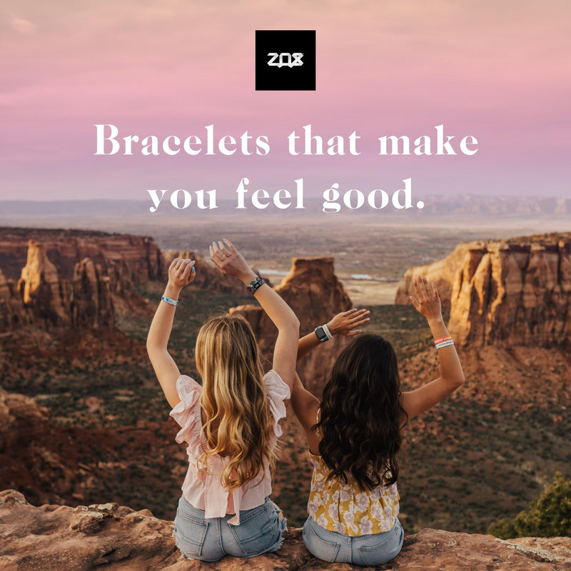 ZOX Interactive Bible Verse Bracelets — Men's Bible Pack | Compatible with iPhone & Android, Scan for Daily Scripture, Stretchy Elastic Wristband, Fun Gift for Men, Women & Teens 4-Pack Multi Medium