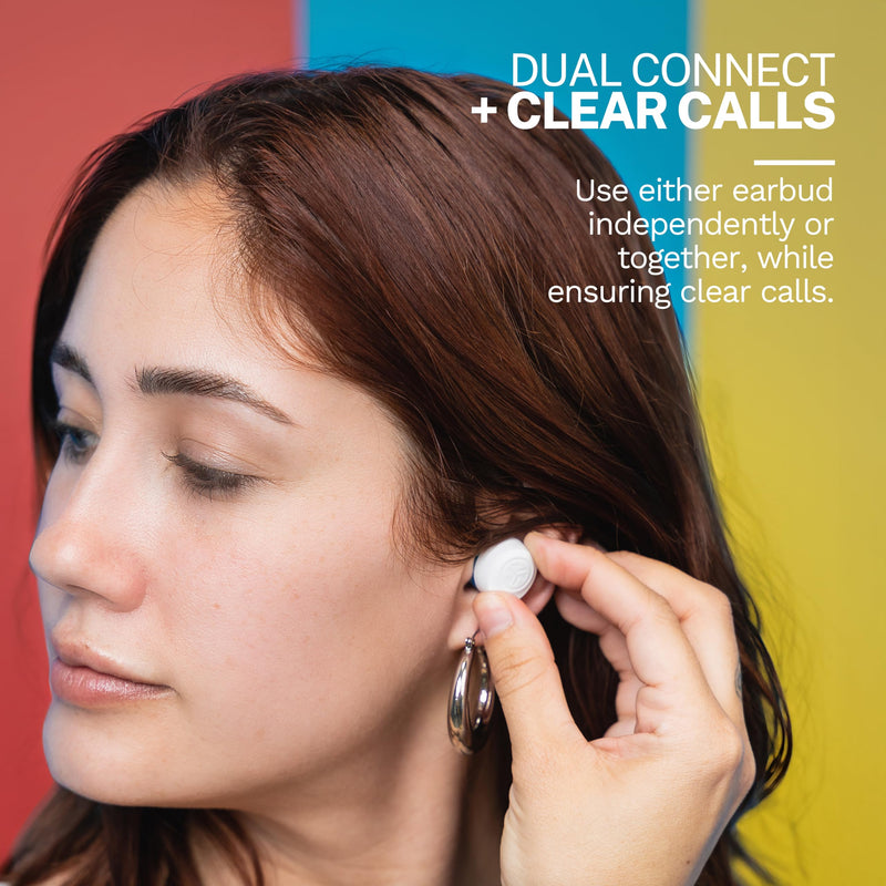 JLab Go Pop+, True Wireless Earbuds, Bluetooth 5, Dual Connect, IPX4, App Support, Confetti Pop+