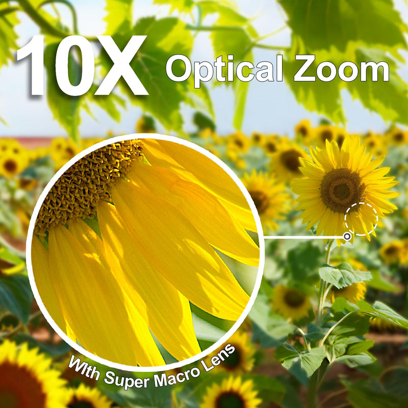 10X Macro Lens for iPhone Android Smartphone, Compatible with SmallRig NEEWER Phone Cage, with Detachable Diffuser Hood, 17mm Thread Universal Phone Lens Clip and Black Portable Bag