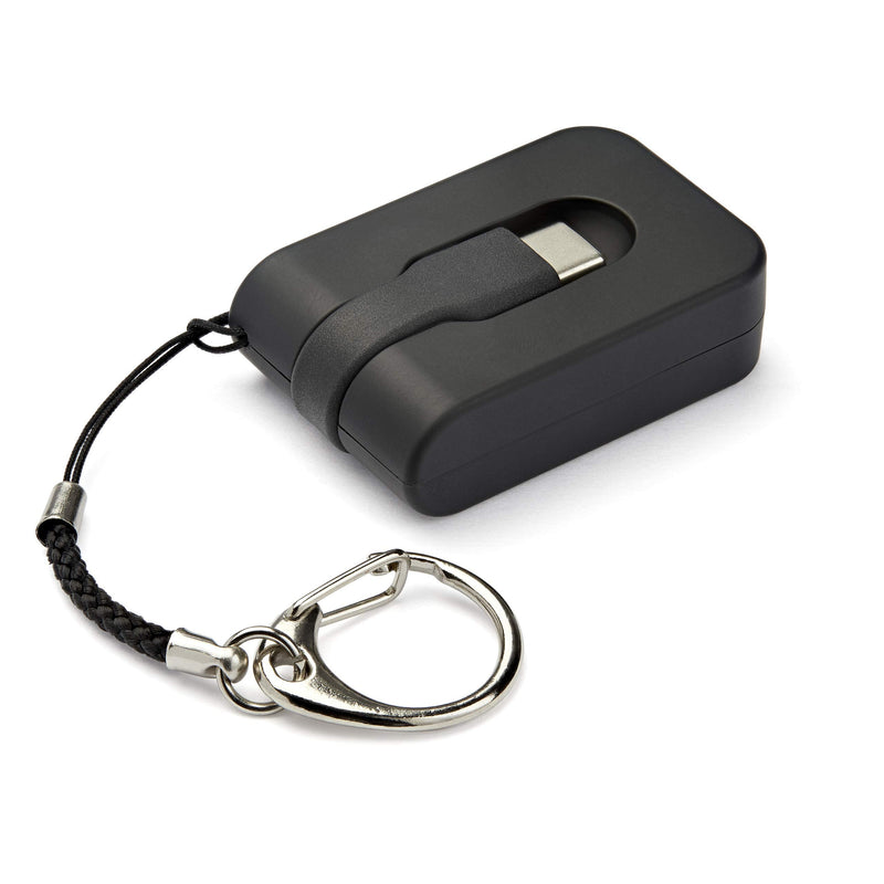 StarTech.com Compact USB C to VGA Adapter - 1080p USB Type-C to VGA Video Display Converter with Keychain Ring - Active USB-C DP Alt Mode to VGA Monitor Dongle - Thunderbolt 3 Compatible (CDP2VGAFC)
