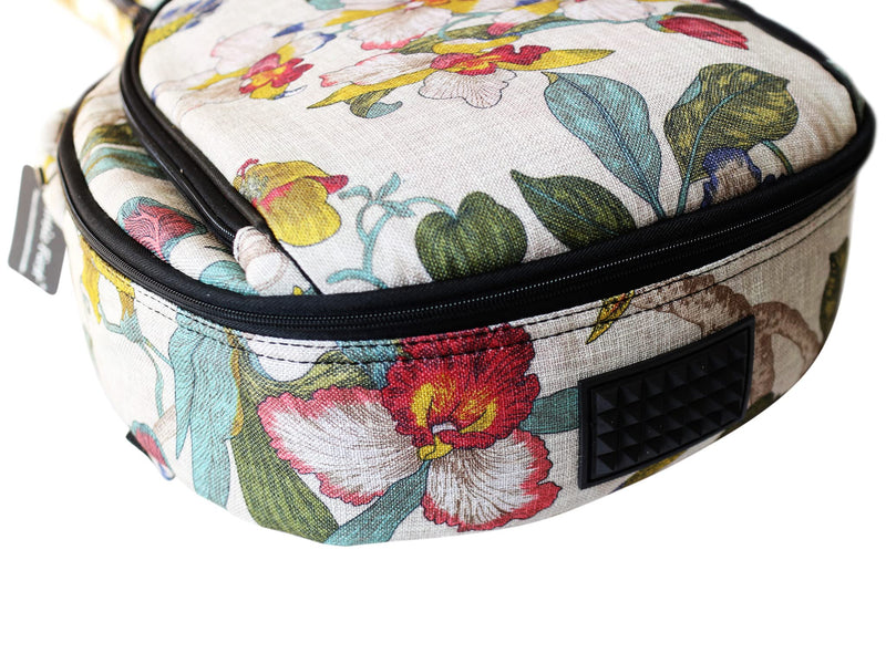 MUSIC FIRST Original Design 0.65" (16mm) Thick Padded Linen American Pastoral Style 5-string Banjo Case, Banjo Gig Bag (Fit for Overall Length 38 inch / 96~97cm Full Size Banjo)