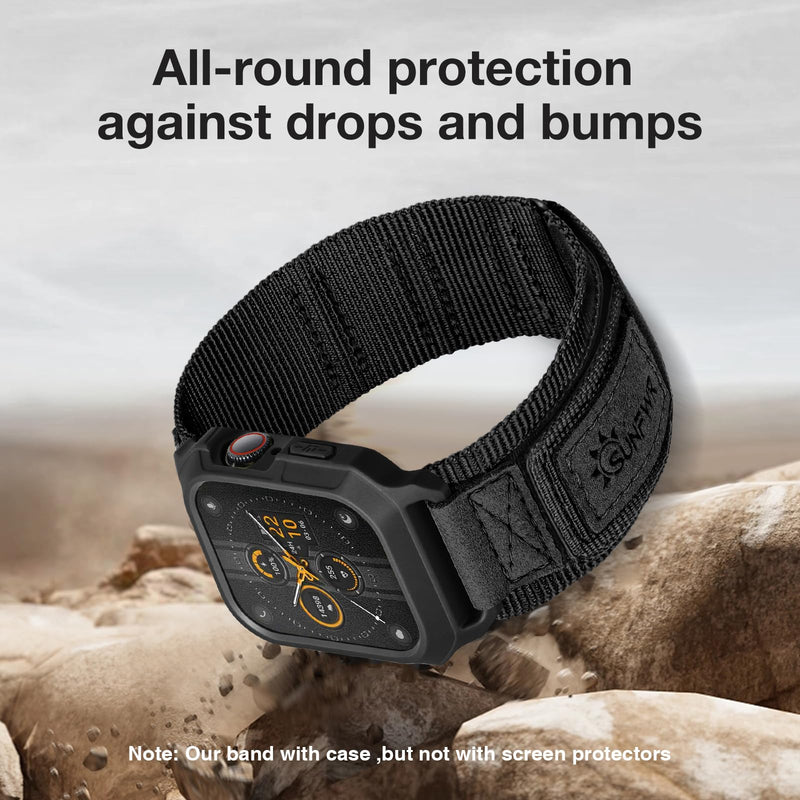 Bundle of the Rugged Nylon Apple Watch Band (Blue/Black Tag)