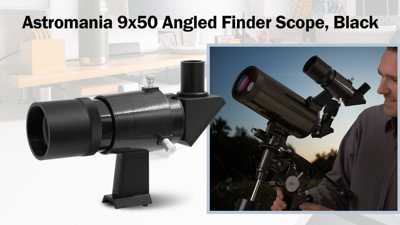 Astromania Finder Scope, Right Angle Optical Finderscope for Telescope 9x50 50mm