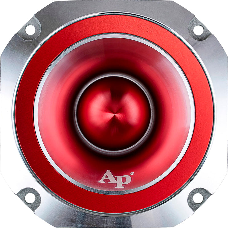 Audiopipe Heavy Duty Super Tweeter (ATR-4053-RED), 400 Watts, Die Cast Aluminum Frame, Candy Red, Diamond Chrome Cutting Fnish, 1.5” Kapton Voice Coil, 4-8 Ohms