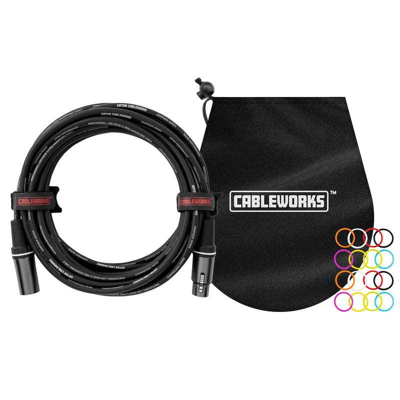 By Gator Cases Composer Series Deluxe 30 Foot XLR Microphone Cable, (GCWC-XLR-30) 30 Feet