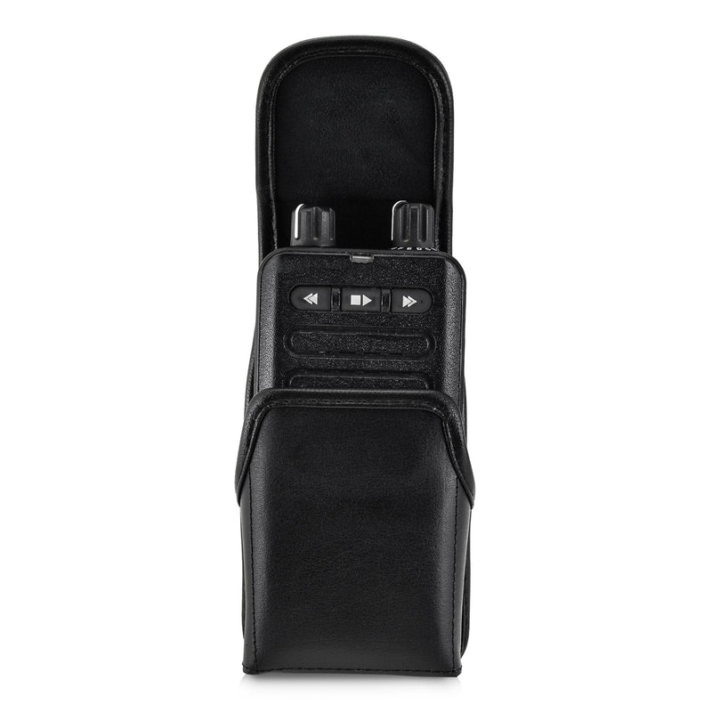 Turtleback Case Made for Motorola Minitor 7 Voice Pager Fire Radio Phone Black Leather Belt Case with Heavy Duty Rotating Removable Clip, Magnetic Closure Flap Leather - Minitor 7 HD Belt Clip