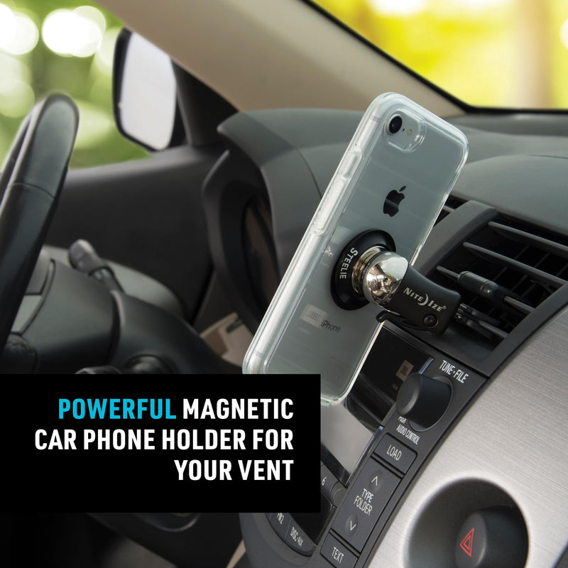 Nite Ize Steelie Vent Kit - Magnetic Cell Phone Holder for Car Vents - Phone Mount - Orbiter