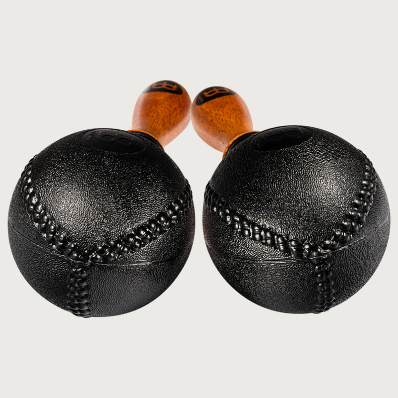 Meinl Percussion, Standard Size with ABS Plastic Wooden Concert Maracas Hand Shaker Rattles with All-weather Synthetic Shells — NOT MADE IN CHINA — Solid Wood Handles, 2-YEAR WARRANTY (PM2BK)