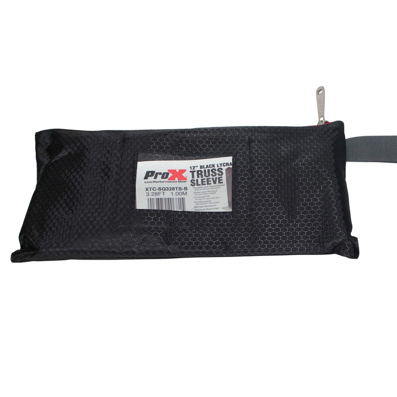 ProX XTC-SQ656TS-B 6.56Ft 2M Lycra Cover Scrim Sleeve fits 12In Quad Box Truss Segment