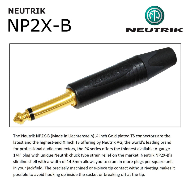 [AUSTRALIA] - WORLDS BEST CABLES 40 Foot - Gotham GAC-1 Ultra Pro - Premium Low-Cap (21 pf/F) Guitar Bass Instrument Cable – w/Neutrik Gold Straight to Angled ¼ inch (6.35mm) TS Connectors - Custom Made 
