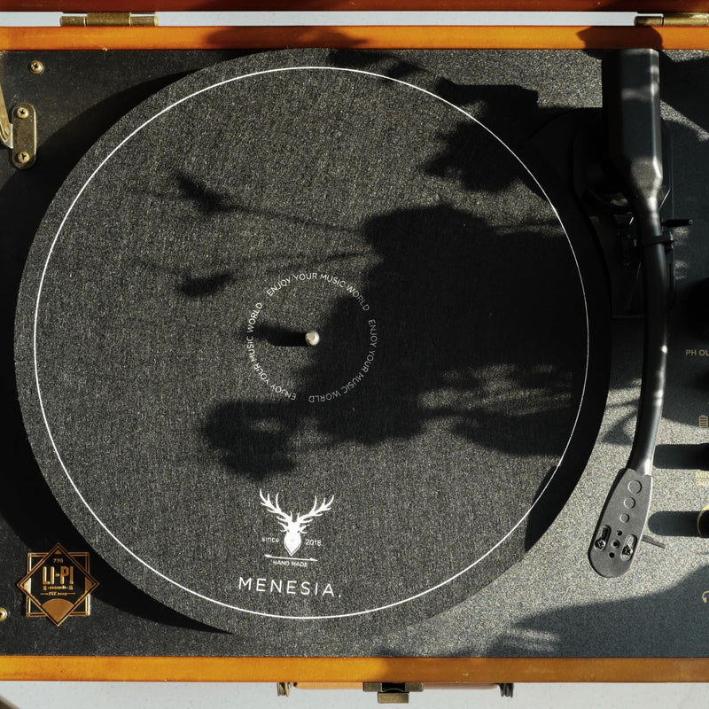 12 Inch Turntable Mat, Slip mat for Vinyl LP Record Player Mat, Anti Static Turntable Platter Mat, Slip mats for turntables(black) Black