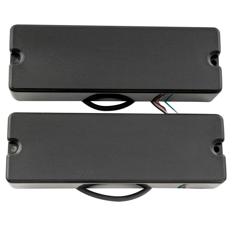 Artec MDC6 Ceramic Magnet Soapbar Style Bass Pickup Neck Bridge Pickups Set 16K for 6-String Bass, Black Black Set
