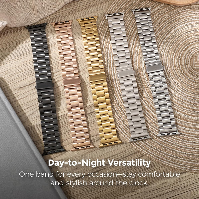 Compatible Apple Watch Band for Women, Stainless Steel- Fits Most Wrists | Series 1-11, SE and Ultra- iWatch Replacement Strap, Easy Resizing- Metal Fashion Watch Band 38MM / 40MM/ 41MM / (Series 10& 11 - 42 MM) Silver Gem