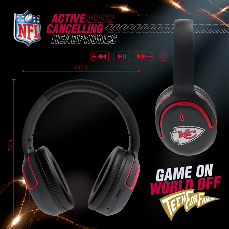 SOAR NFL Active Noise Cancelling Over The Ear Headphones New York Giants