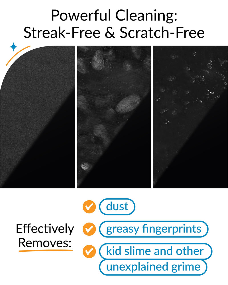 Monitor Cleaner, TV Screen Cleaner Wipes - Convenient for Car Use, No Spray, No Streaks - Reliable TV Cleaner for Smart TV, Car Screen Cleaner, Big Electronics Wipes - Individually Sealed - iCloth