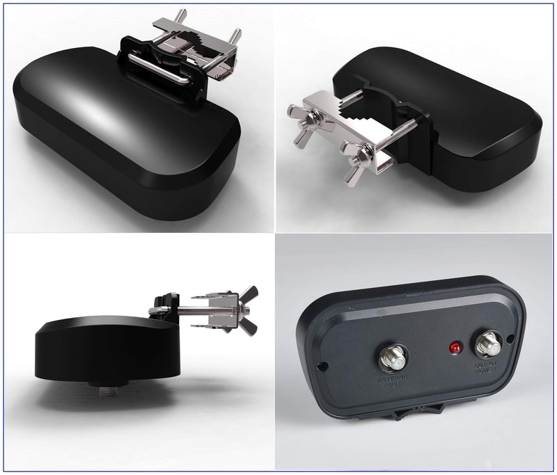 Smart HD Antenna Signal Pre-Amplifier, Amplify VHF and UHF Signals, 4G LTE Filter, Dual Outputs. Compatible with Passive Antenna ONLY