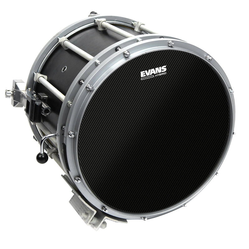 Evans Hybrid Black Marching Snare Drum Head-14 Inch Drumhead Pack (SB14MHB) 14 Inch