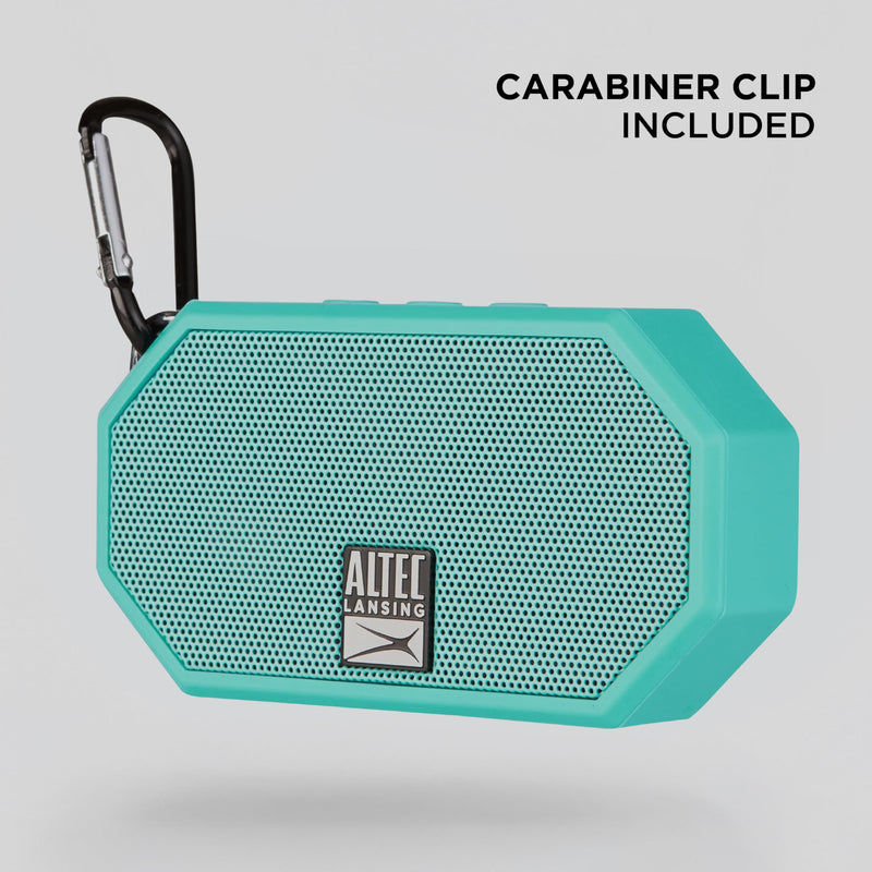 [AUSTRALIA] - Altec Lansing Mini H2O - Waterproof Bluetooth Speaker, IP67 Certified & Floats in Water, Compact & Portable Speaker for Hiking, Camping, Pool, and Beach Mint 