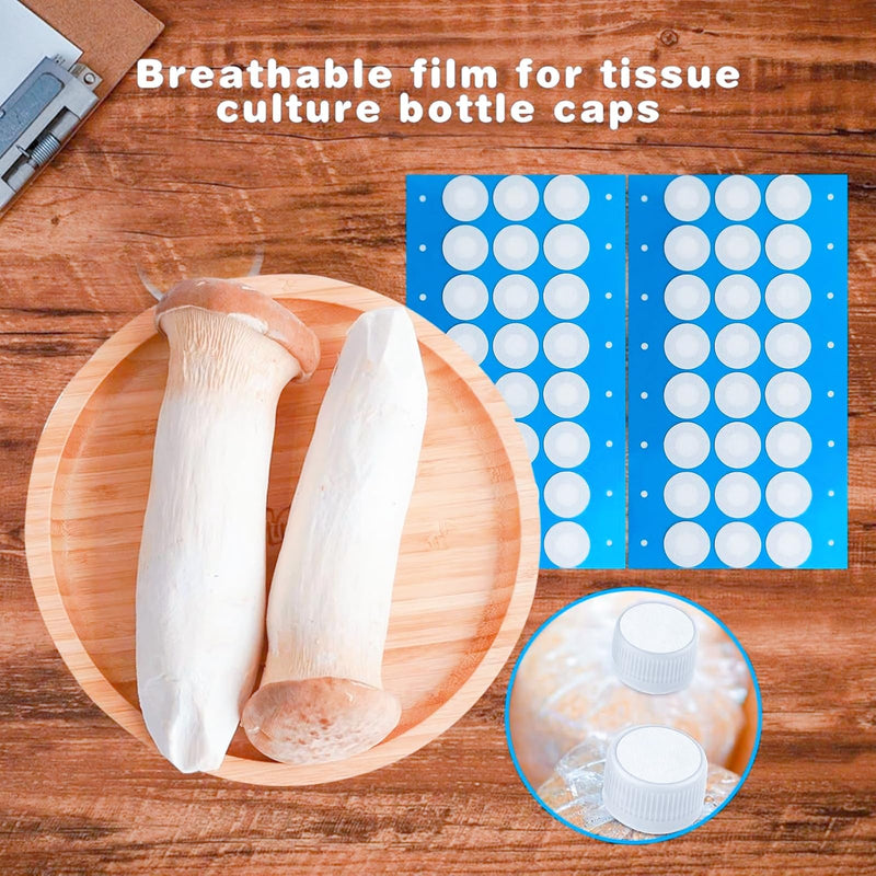 Mason Jars High Quality Pack of 144 Filter Paper Stickers - Strong Adhesion, Ideal for Mushroom Growing, Perfect Mouth Bands
