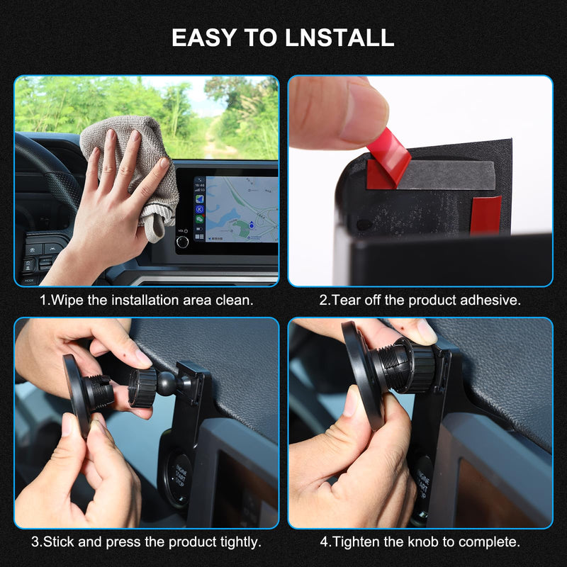 TOYCIDFG Magnetic Phone Holder Rotatable Compatible with Toyota Tacoma 2024 2025 2026, Dashboard Start Button Attached Car Phone Mounted Accessories (8-inch Screen) 8-inch Screen