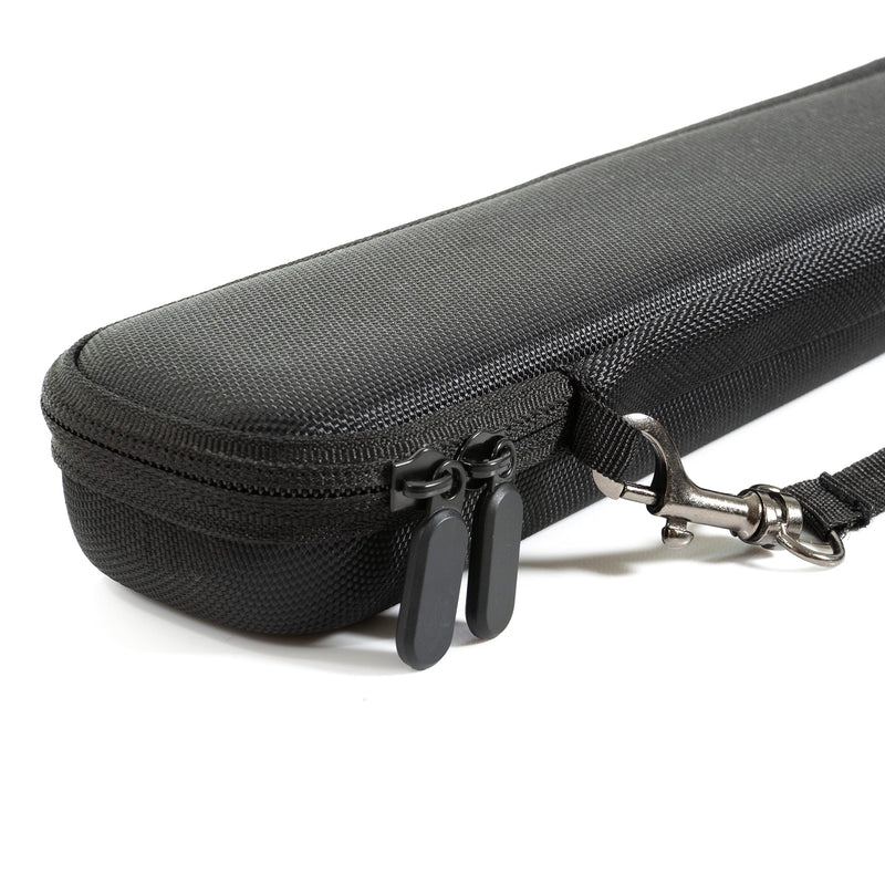 Conductor Baton Case - Black Holder with Carrying Strap - Adjustable Inserts - Complete with Small Accessory Storage Case