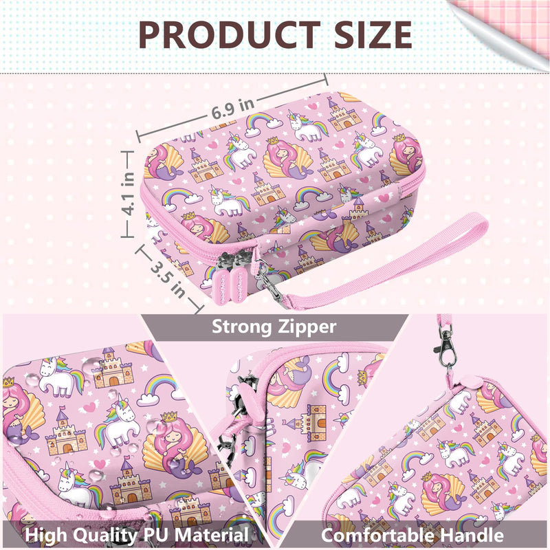 Leayjeen Kids Camera Case Compatible with Dylanto/GKTZ/HiMont/CAMCLID/ESOXOFFORE Kids Instant Print Camera, Kids Instant Camera for 1080P Printed Photos-Pink Unicorn（Case Only） Pink Unicorn