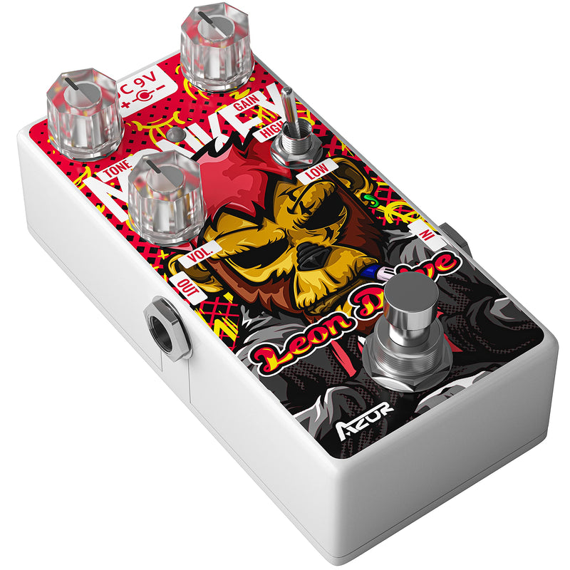 AZOR Leon Dirve Guitar Pedal, Mini Overdrive Analog Effect Pedal for Electric Guitar Pedalboard True Bypass AP503