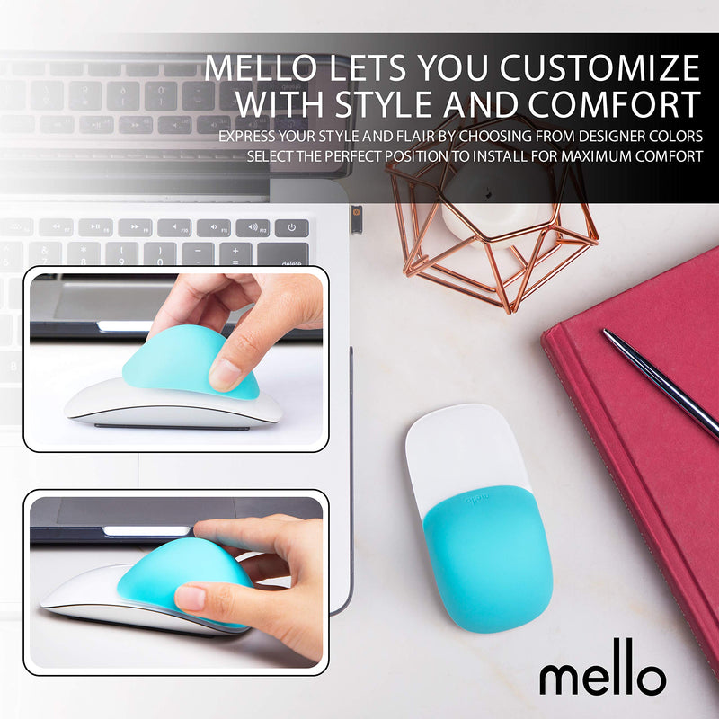 Mello Silicone Cushion Compatible with Apple Magic Mouse 1 & 2 (Tuxedo Black) Tuxedo Black