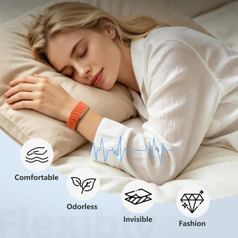 Maledan Waterproof Silicone Sport Band for Whoop 5.0/MG for One/Peak/Life | 3-Pack Soft Silicone Whoop Bands for WHOOP 5.0/MG, Breathable and Sweatproof. Quick-Release Design, Easy to Swap and Clean Orange/Darkgray Orange/Black