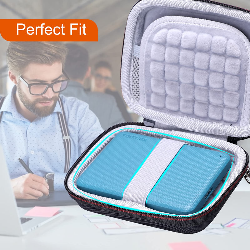 L LTGEM EVA Hard Case for Toshiba Canvio Advance 1TB / 2TB / 4TB Portable External Hard Drive USB 3.0 - Travel Protective Carrying Storage Bag