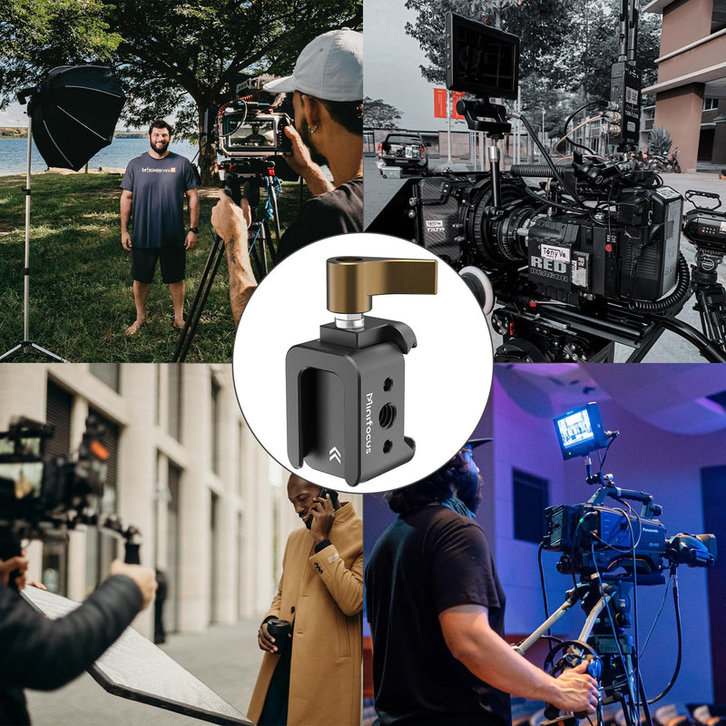 [AUSTRALIA] - NATO Clamp to Cold Shoe Adapter, Aluminum Alloy Quick Release Rail Lock With 1/4" Threaded ARRI Locating Hole for DJI RS 3 Flash Light Microphone Camera Cage Magic Arm V3505 