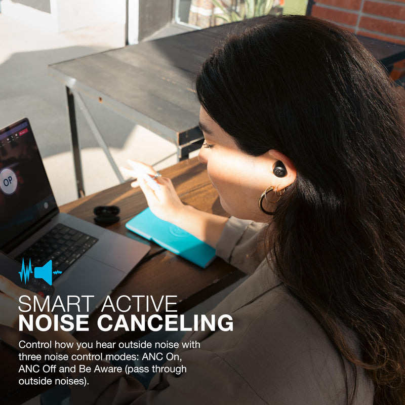 JLab JBuds ANC 3, True Wireless Earbuds, Active Noise Cancelling, Multipoint Connect, Google Fast Pair, Black