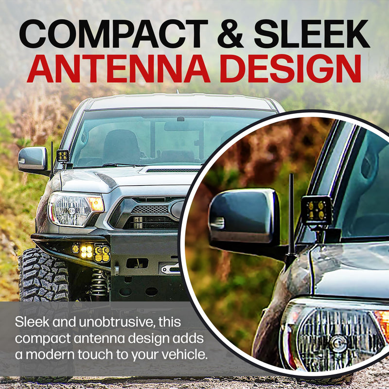 [AUSTRALIA] - AntennaMastsRus - THE ORIGINAL 6 3/4 INCH works with Toyota Tacoma (1995-2015) - SHORT Rubber Antenna - Reception Guaranteed - German Engineered - Internal Copper Coil 