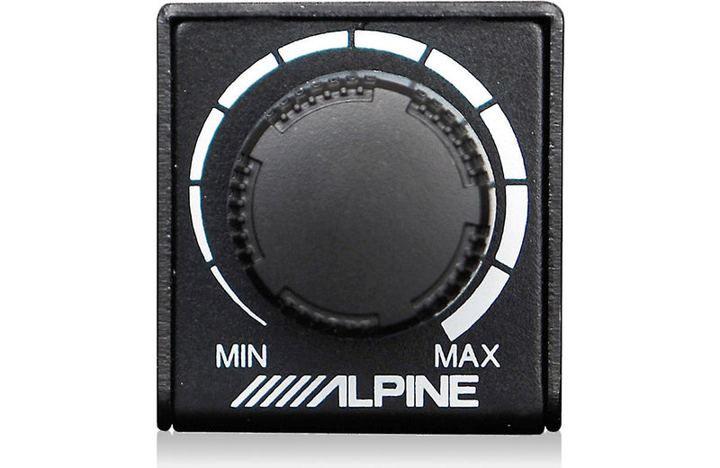 Alpine RUX-KNOB.2 Remote Bass Knob | Adjust low-end output from the driver seat, compact wired module mounts within easy reach, quick plug-in installation